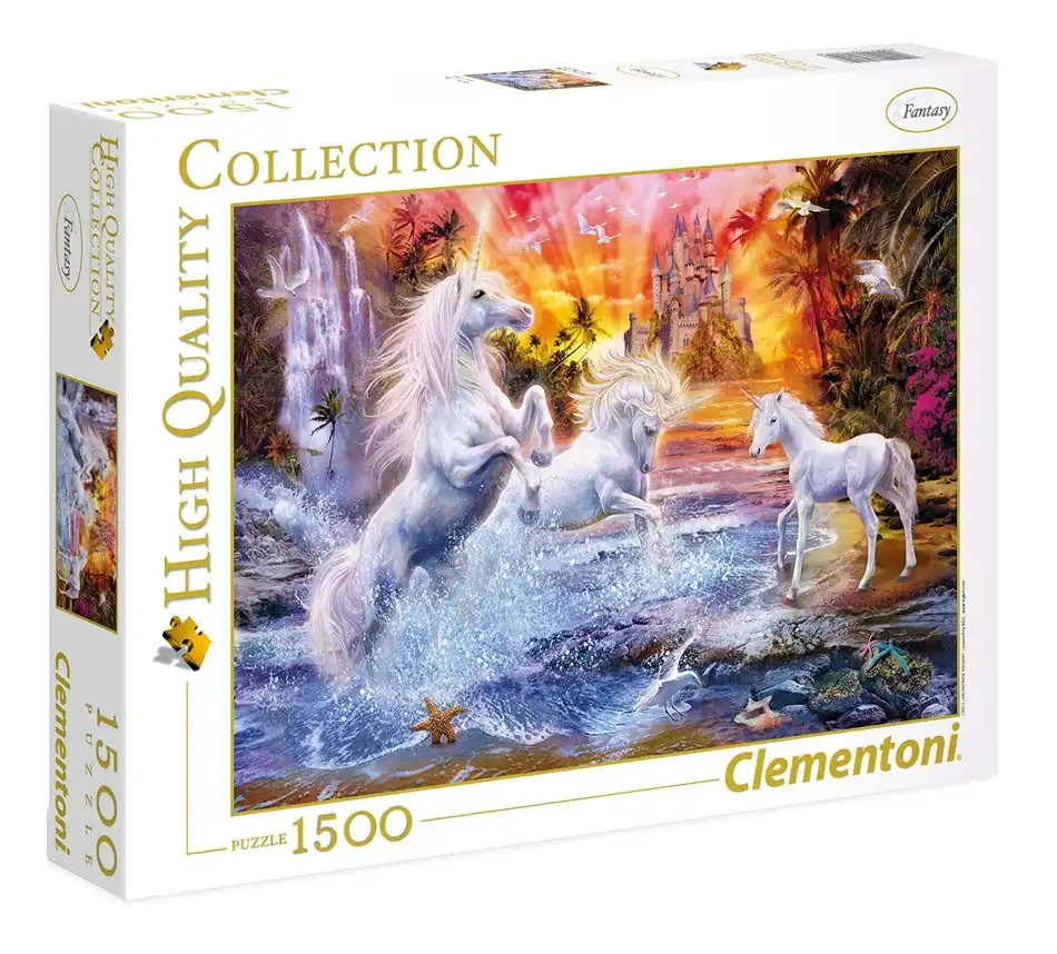 1500-Piece Clementoni Jigsaw Puzzle, Wild Unicorns