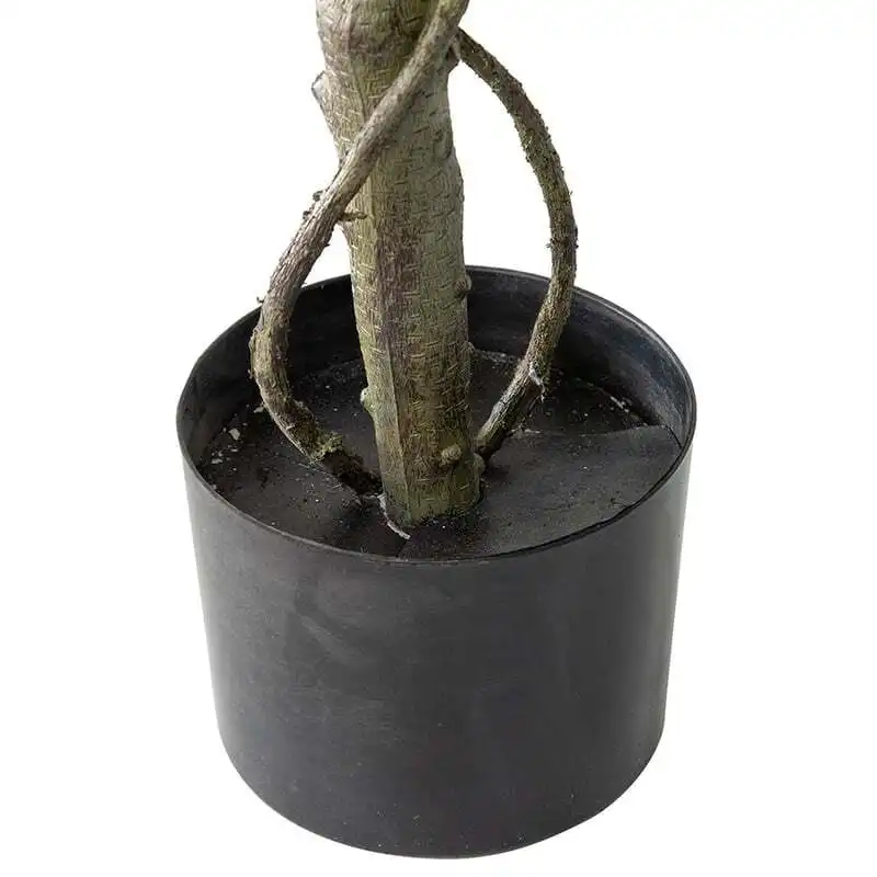 Willow & Silk Artificial/Faux 120cm Green Banyan Tree Plant in Pot