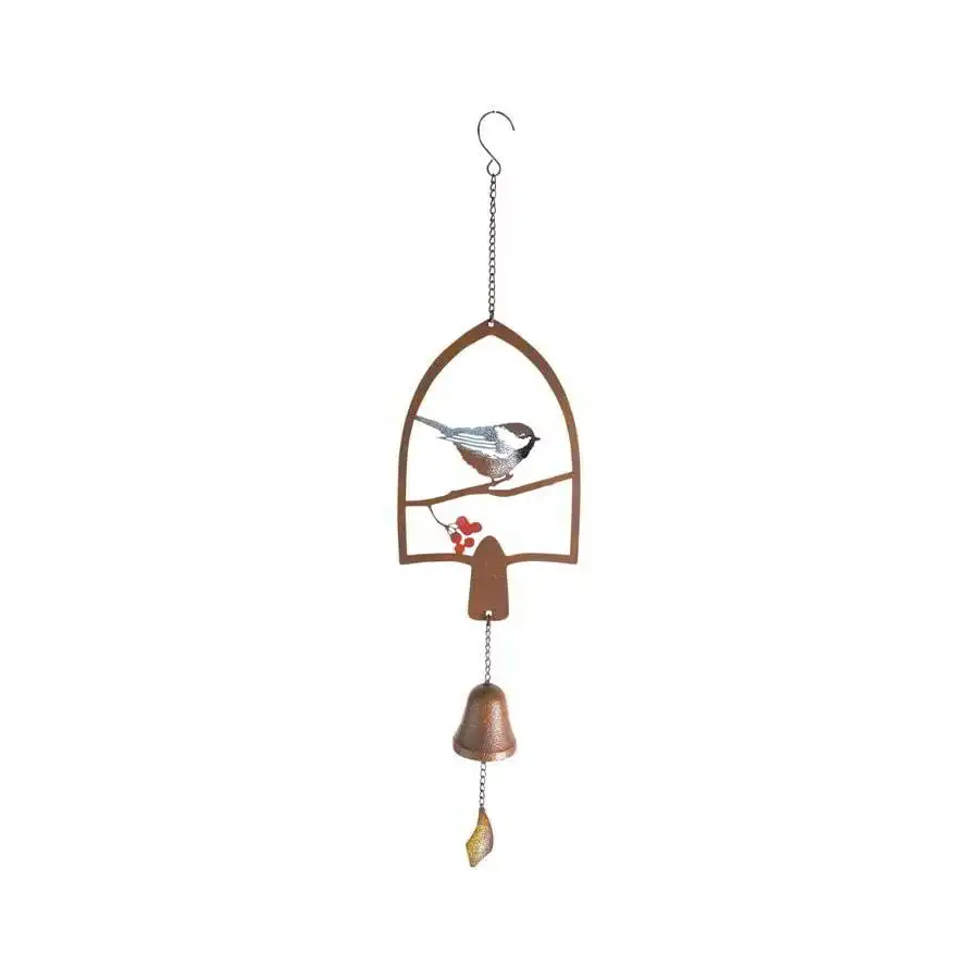 Wind Chime Hanging Bird Leaves Bell Decor