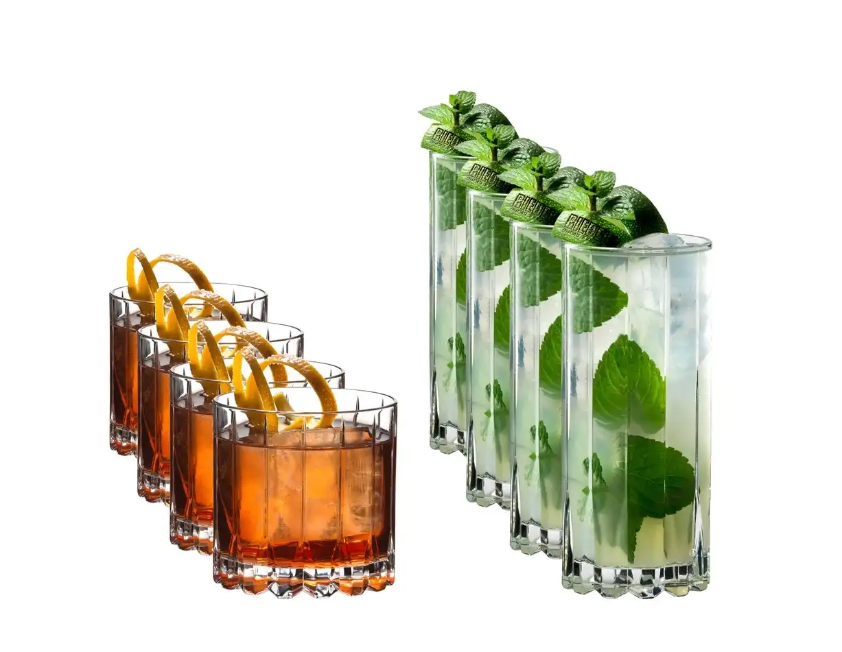 Riedel Drink Specific Glassware Rocks & Highball - Set of 8