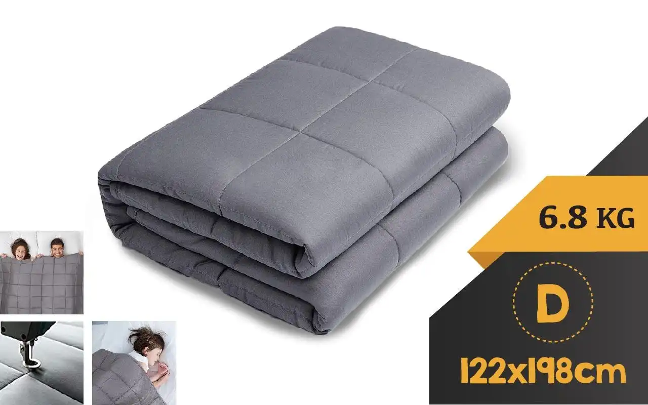 WEIGHTED BLANKET DOUBLE Heavy Gravity GREY 6.8KG
