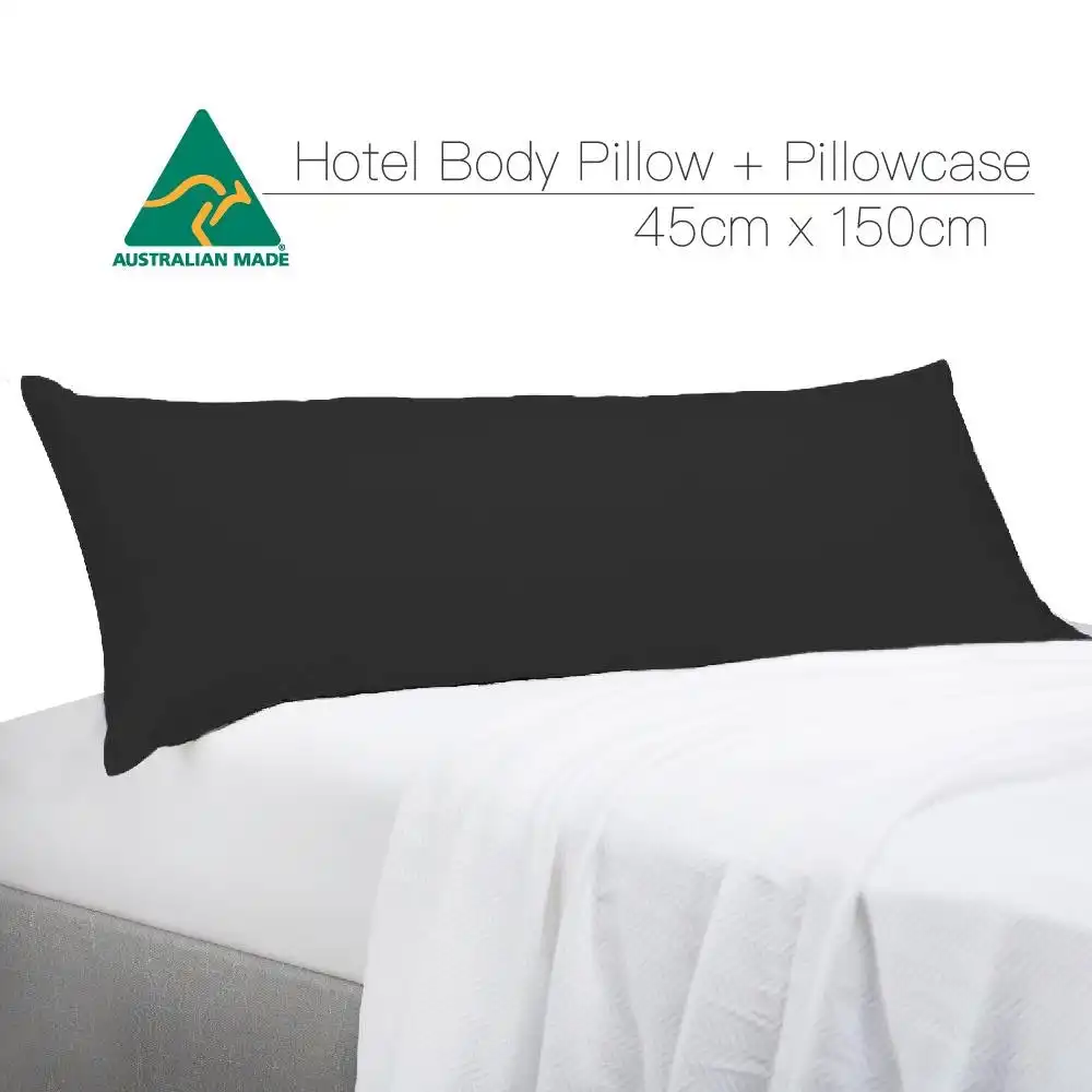 Black Color Aus Made Full Long Body Pillow