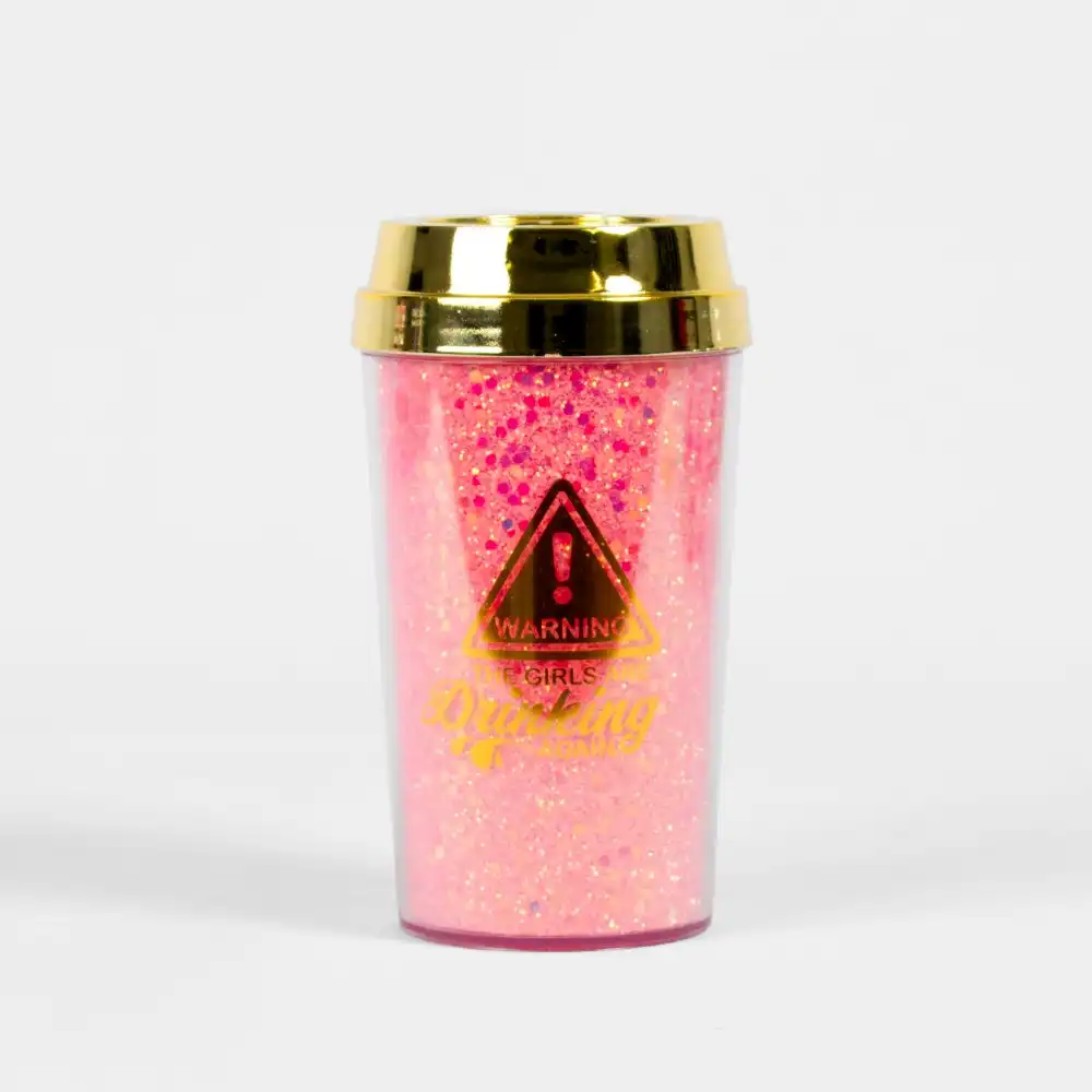 Glitter Cup 360mL I Don't Give A Sip Blush