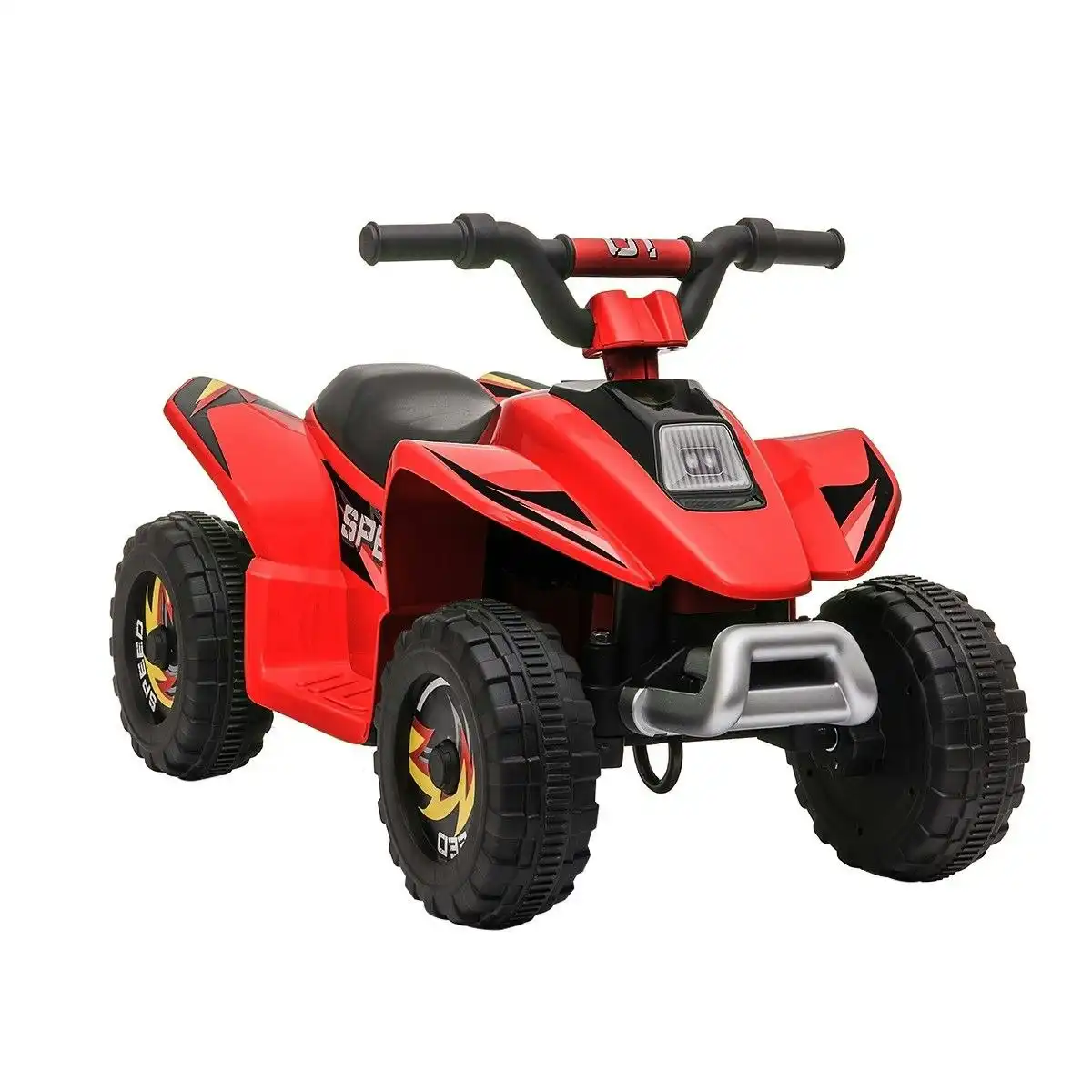 Ausway Kids Ride On Toy 6V Electric ATV Quad Rechargeable Battery Red