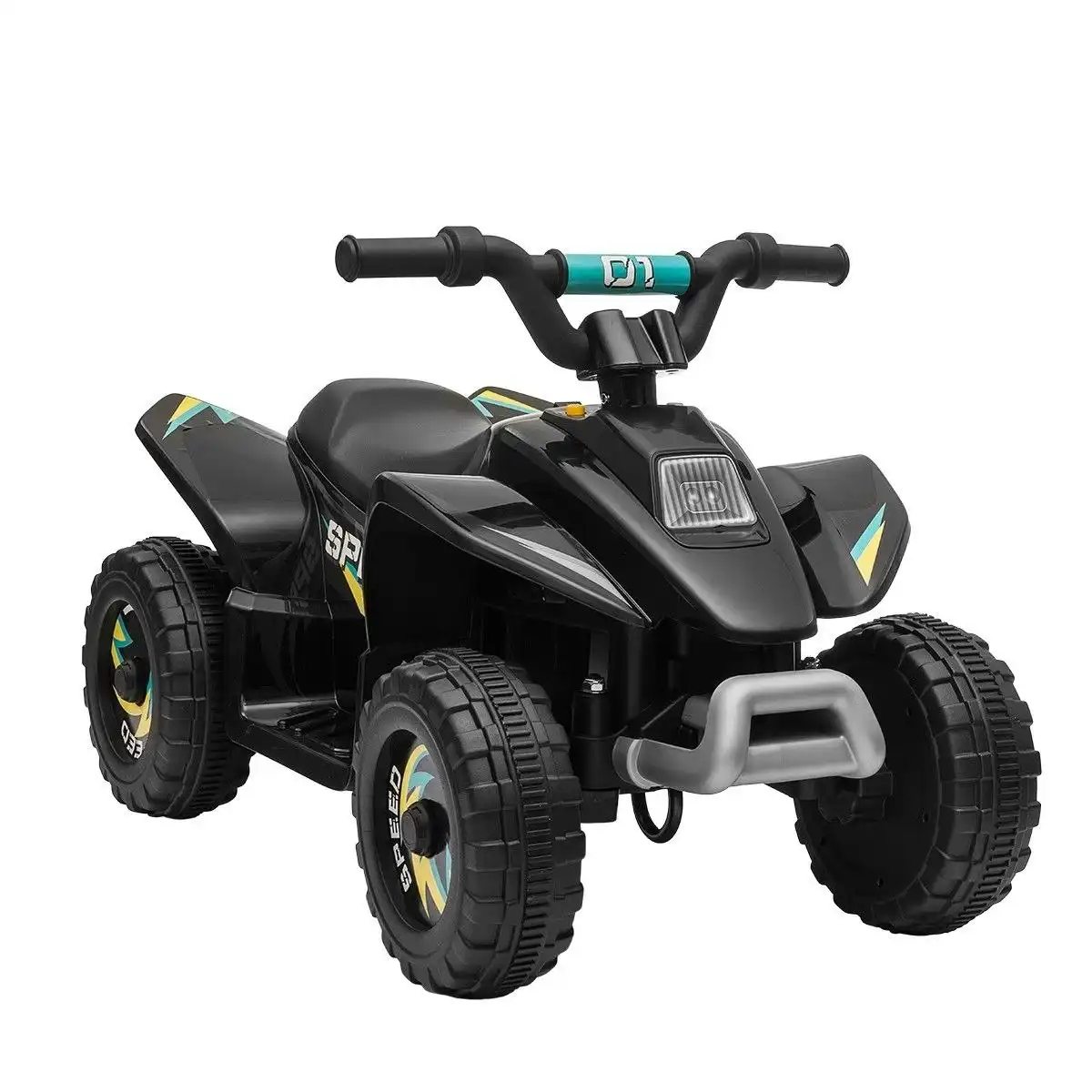 Ausway Kids Ride On Toy 6V Electric ATV Quad Rechargeable Battery Black