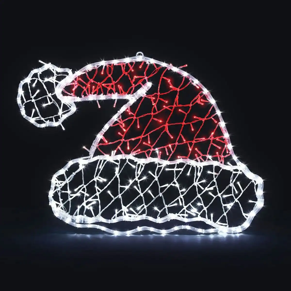 Solight Christmas Light Decor Santa Hat LED Strip Rope Xmas Holiday Ornament Outdoor Indoor 80x60cm