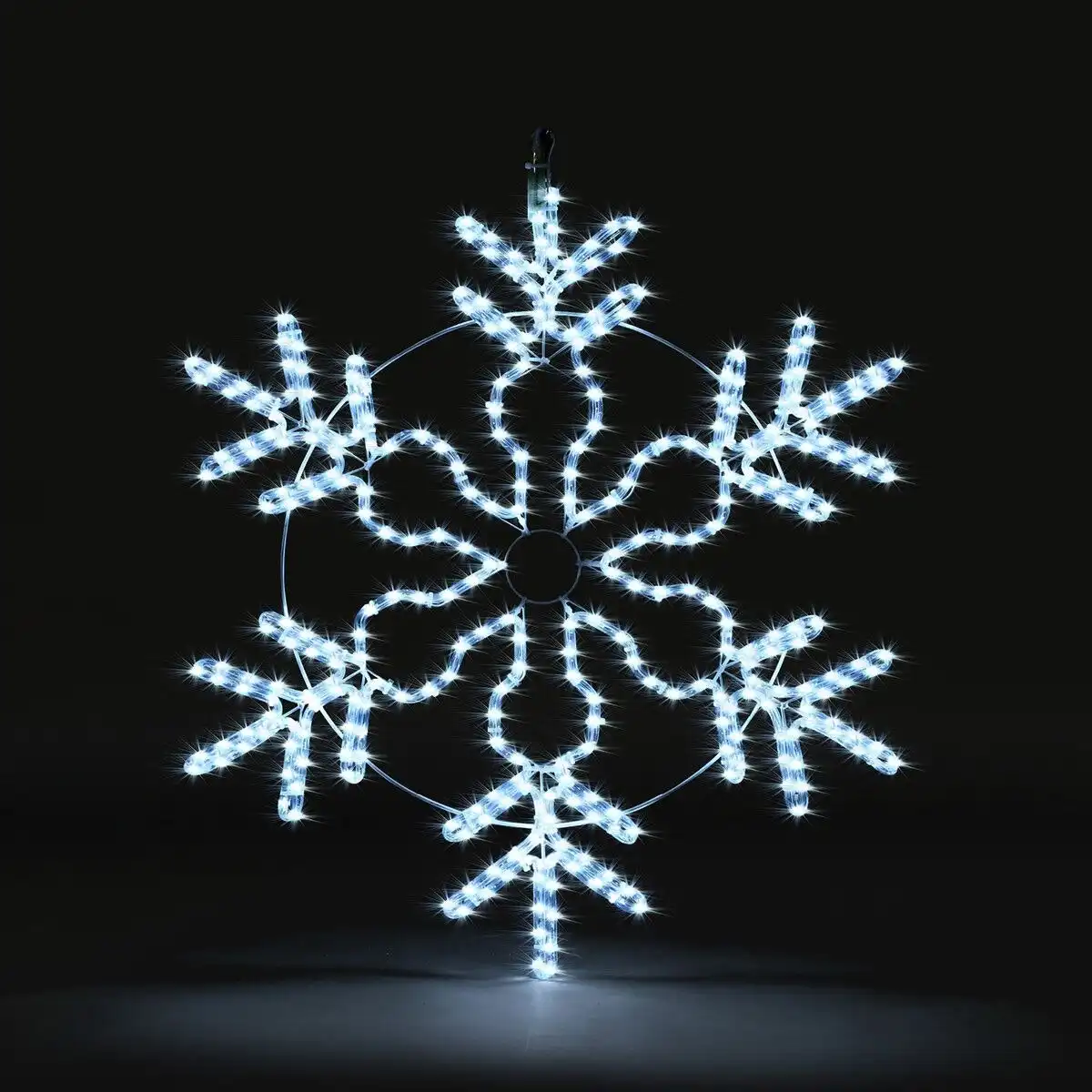 Solight  Christmas LED Light Snowflake Strip Rope Xmas Decoration Holiday Ornament Outdoor Indoor IP65 80x75cm M size