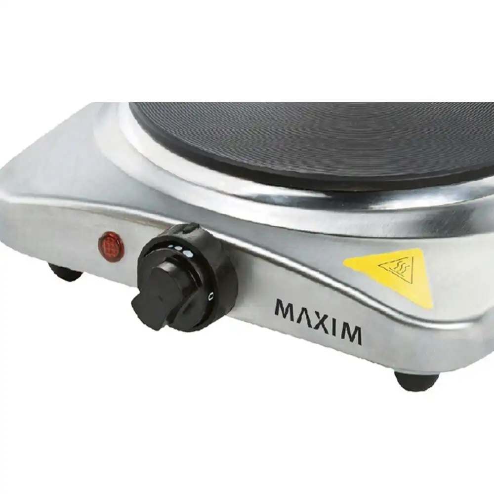 Maxim Kitchenpro 1500w Portable Hotplate Single Electric Cast Iron Cooking Stove