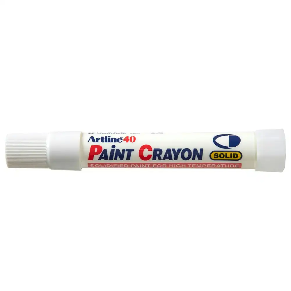 12PK Artline 40 Permanent Paint Crayon High Temperature - White