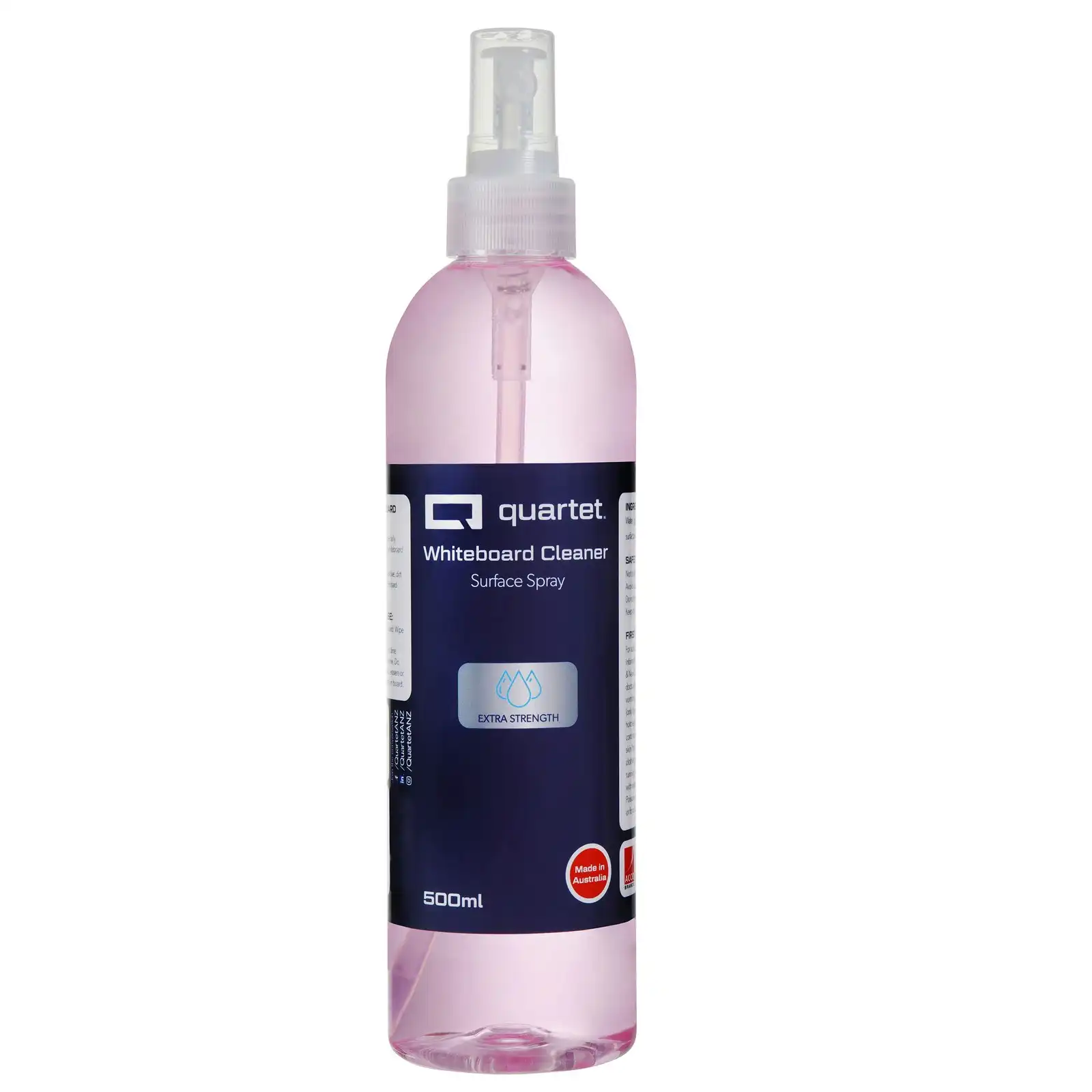 Quartet Extra Strength 500ml Cleaner Liquid Surface Erase Spray For Whiteboard