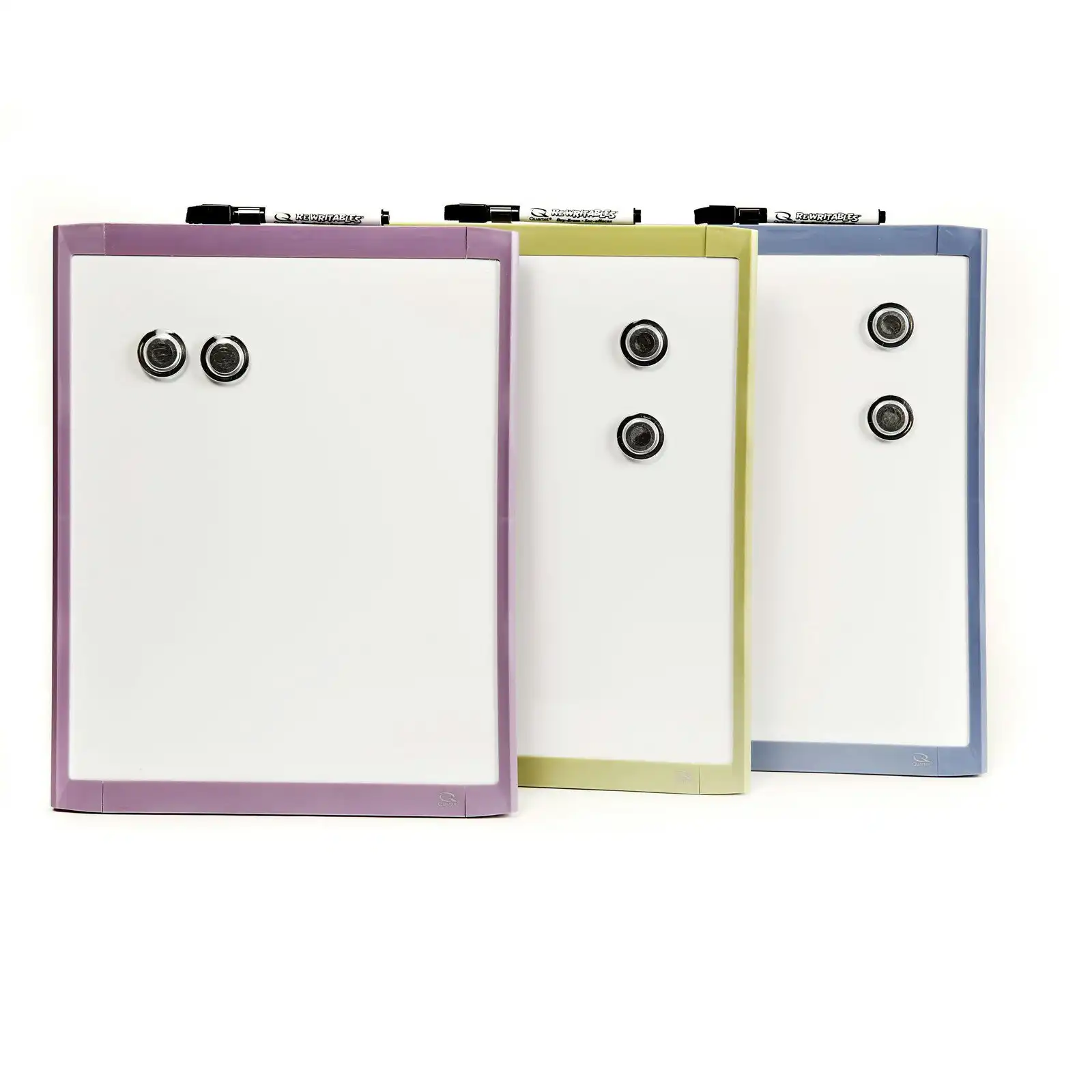 Quartet Basics Dry-Erase 22x28cm Whiteboard w/ Marker/Eraser/Magnets Assorted