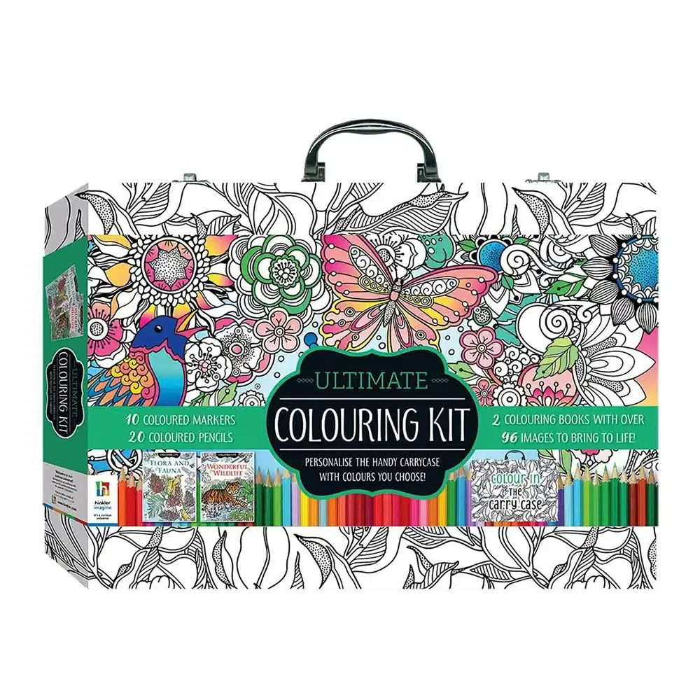 Kaleidoscope Ultimate Colouring Carry Case: Nature Colouring Kit Art 8y+