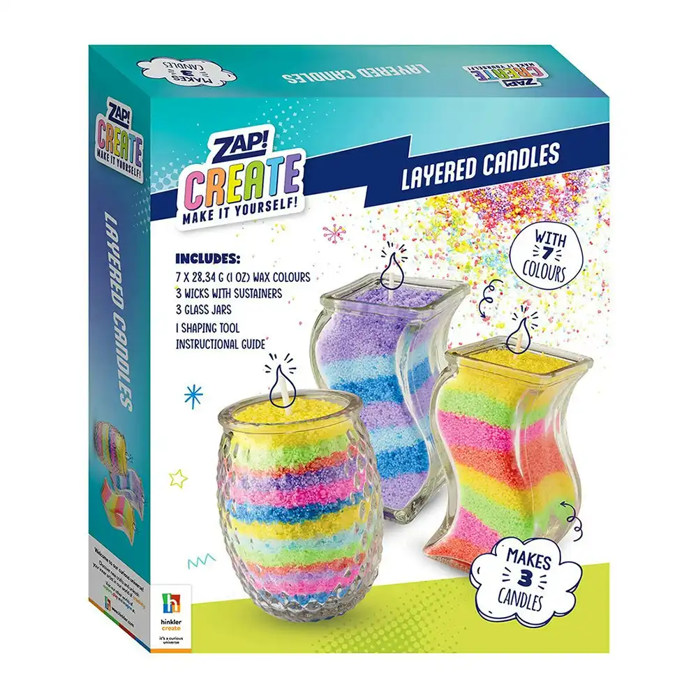 Zap! Extra Create Layered Candles Craft Activity Kit Art Hobby Project 8y+