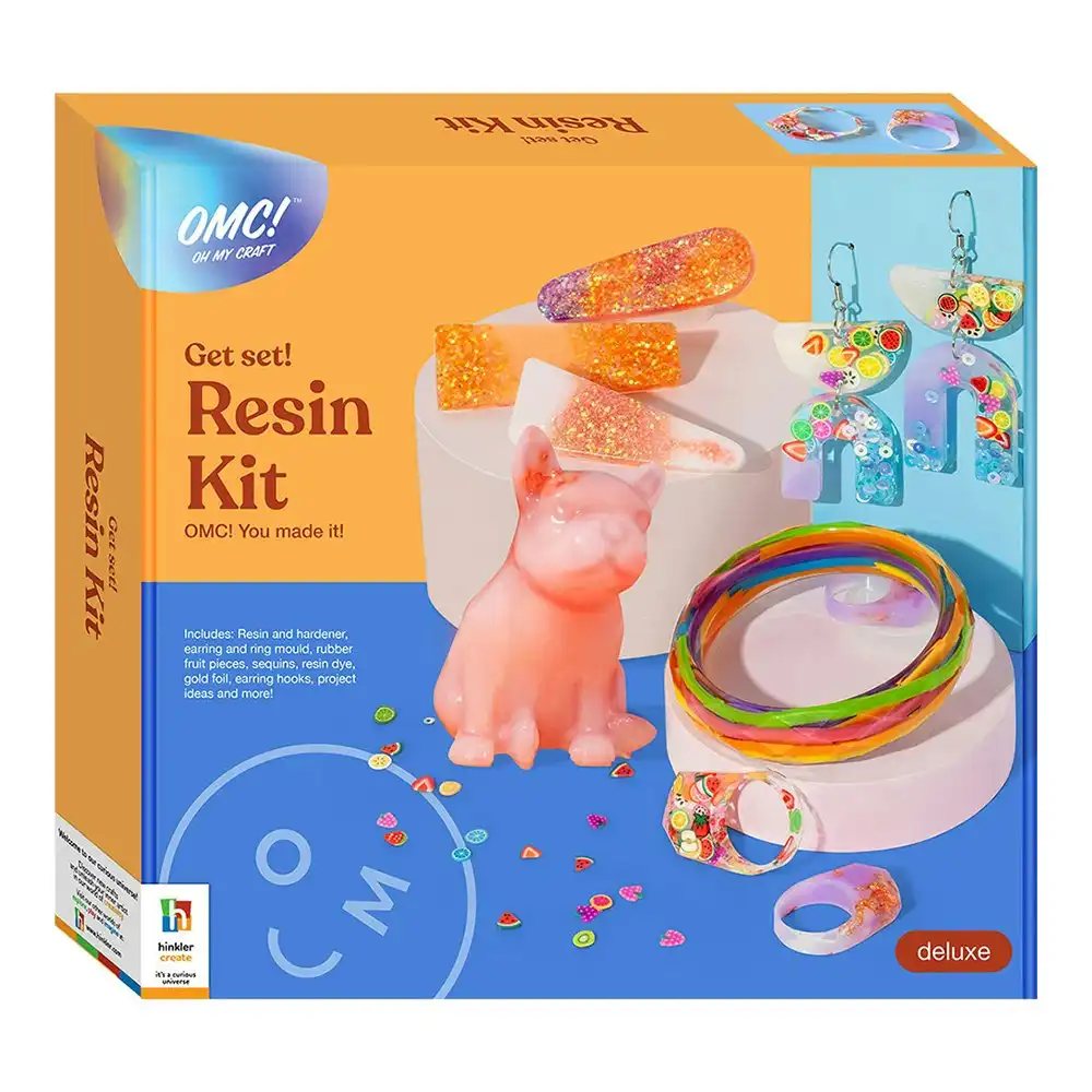 Omc! Oh My Craft Get Set! Resin Art Craft Activity Kit Hobby Project 10y+
