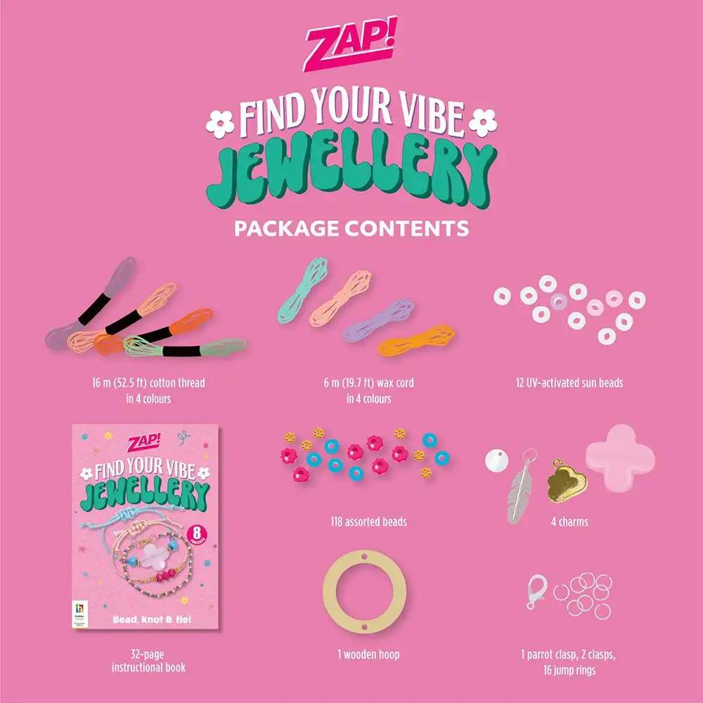 Zap! Extra Zap! Find Your Vibe Jewellery Craft Activity Kit Art Project 8y+