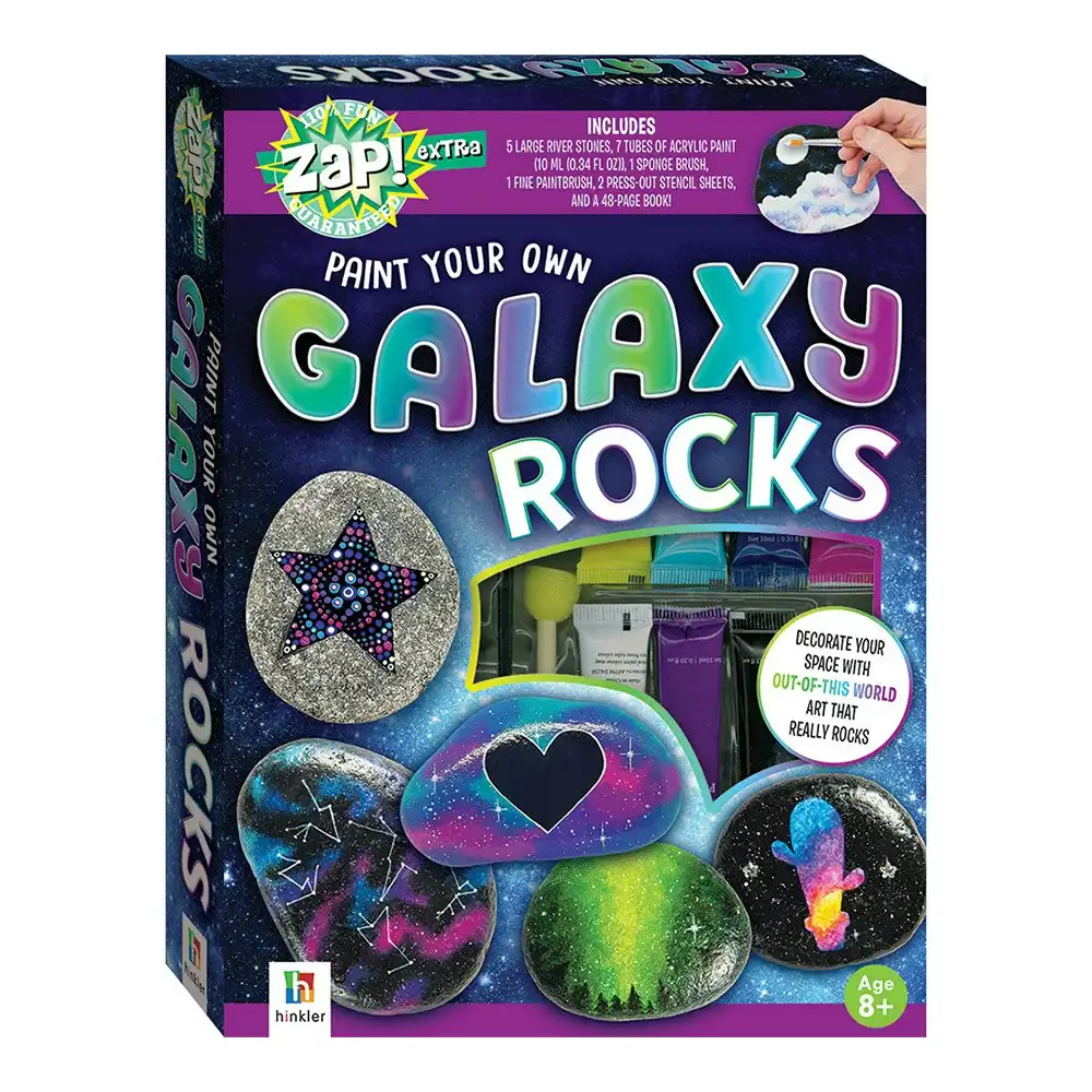 Zap! Extra Extra Paint Your Own Galaxy Rocks Craft Activity Kit Project 6y+