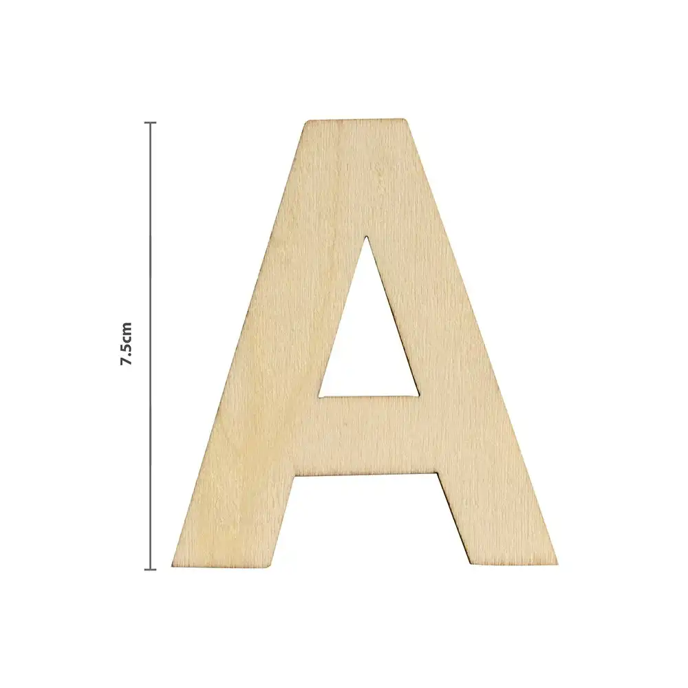 144pc Boyle 7.5cm Plywood Alphabet Letter Set Kids/Toddler Educational Toy NAT
