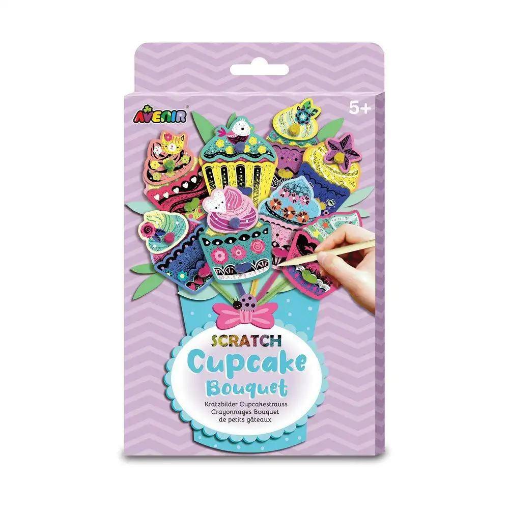 Avenir Scratch Cake Bouquet Creative Art/Craft Kids/Toddler Activity Kit 5y+