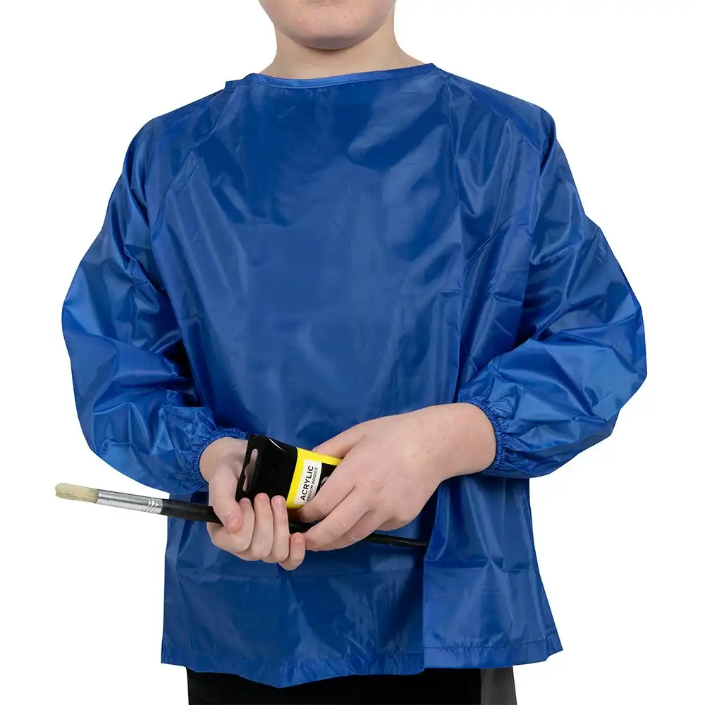 Celco Kids/Children Art Smock Waterproof Long Sleeve Painting Apron Medium Blue