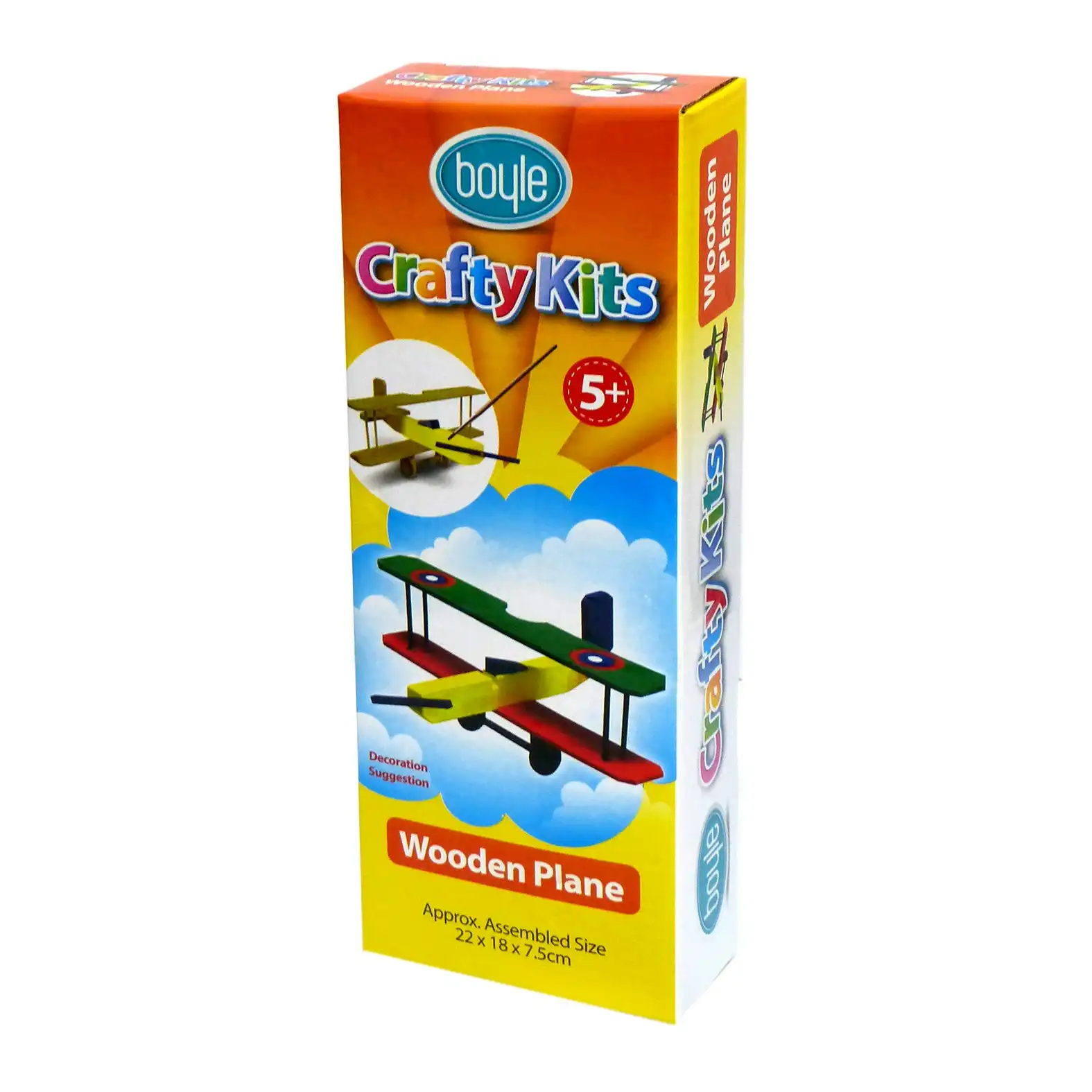 Boyle Crafty Kits Build & Paint Wooden Plane Kids/Children Activity Toy 5y+