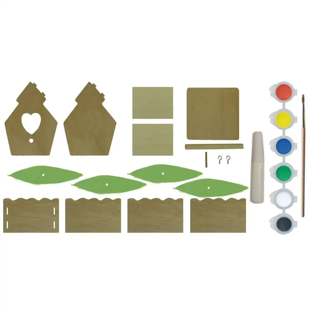 Boyle Crafty Kits Build & Paint Wooden Birdhouse Kids/Children Activity Toy 5y+
