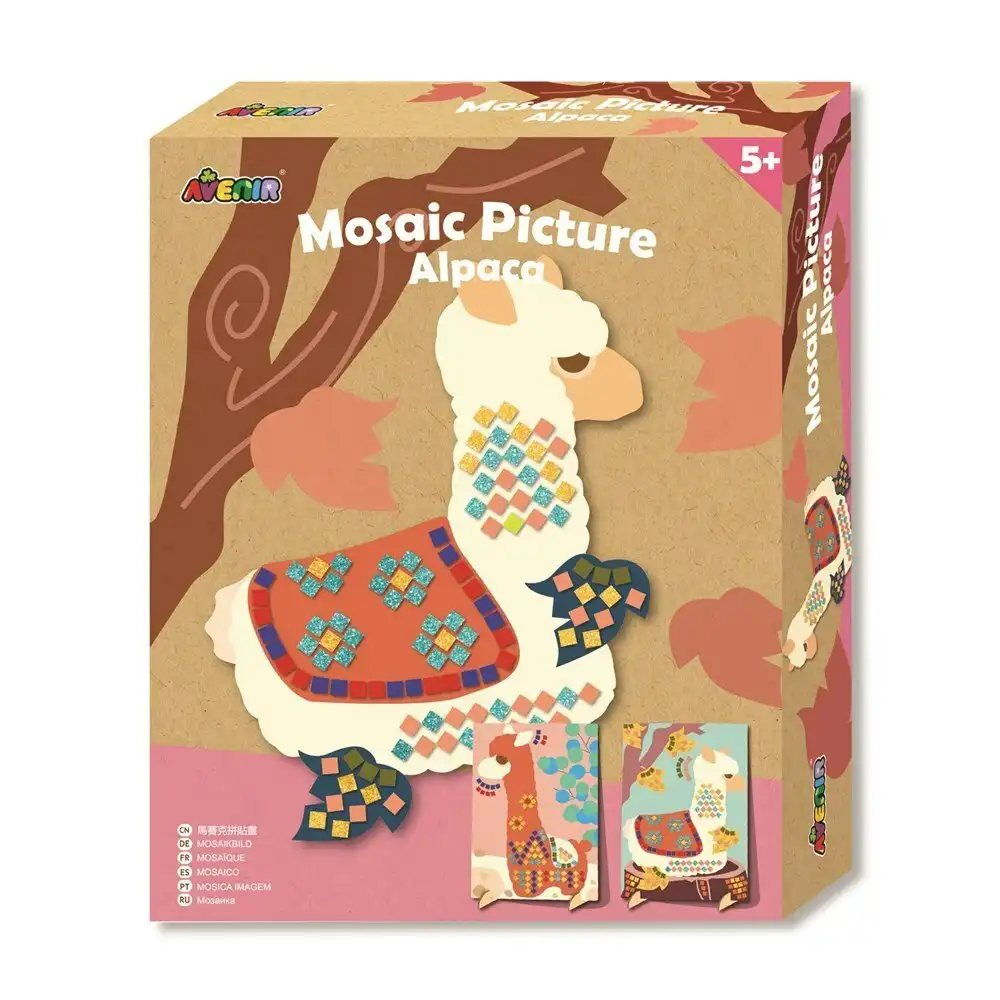Avenir Mosaic Picture Alpaca Creative Art/Craft Kids/Children Fun Activity 3y+