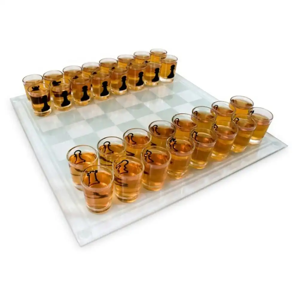 Drinking Game Chess 35x35cm Fun Novelty Drinking Tabletop Multiplayer Party Game