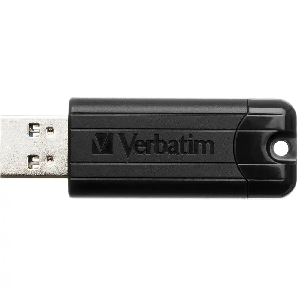 Verbatim Store'n'Go Pinstripe Windows PC Sliding USB 3.0 Stick Drive 64GB Black