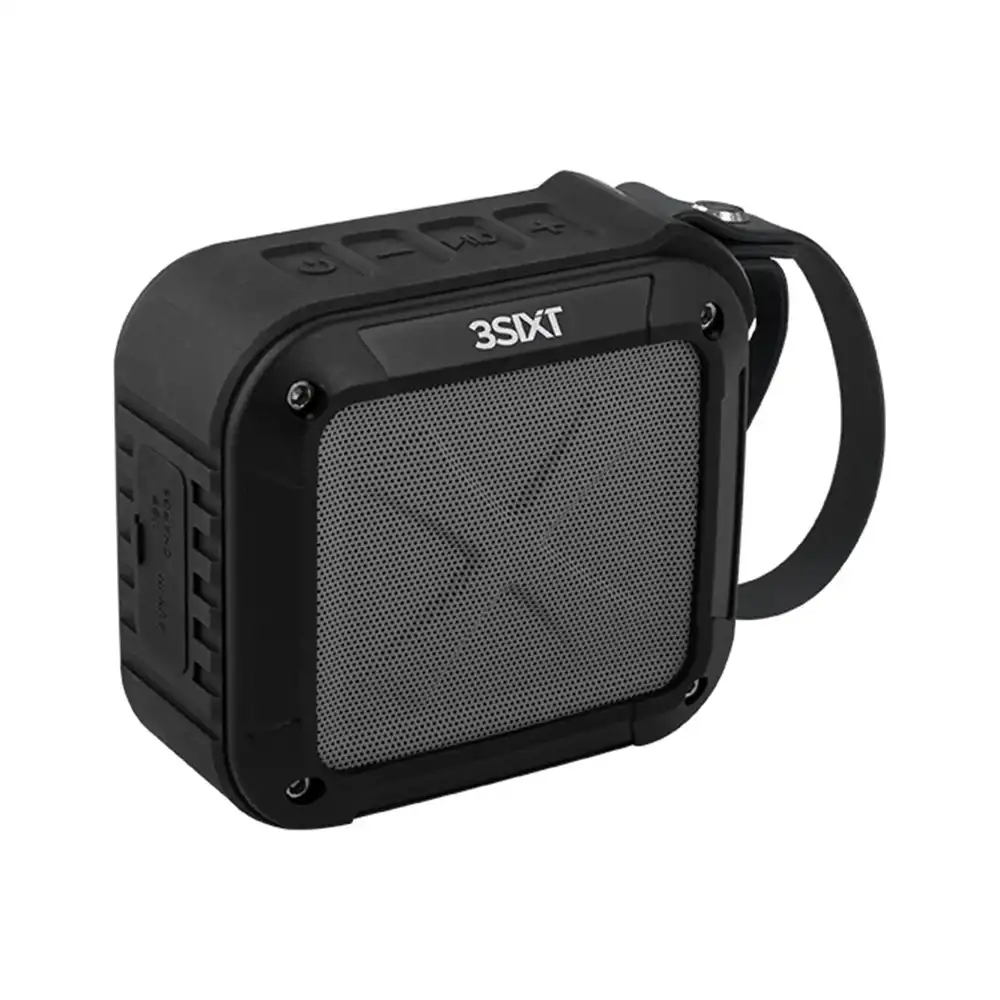 3sixT SoundBlock BT Wireless IPX6 Speaker Music/Audio For Smartphones Black