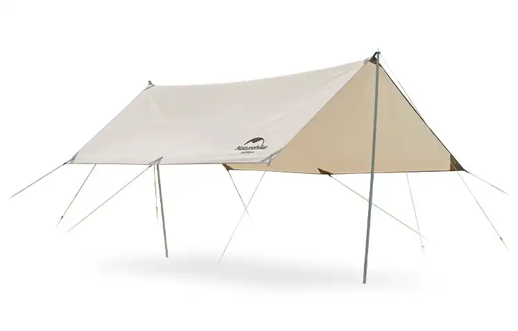 NatureHike Canopy Lightweight 4-6 Person Tent Tarp Shelters for Camping Hiking - Khaki 400x292cm