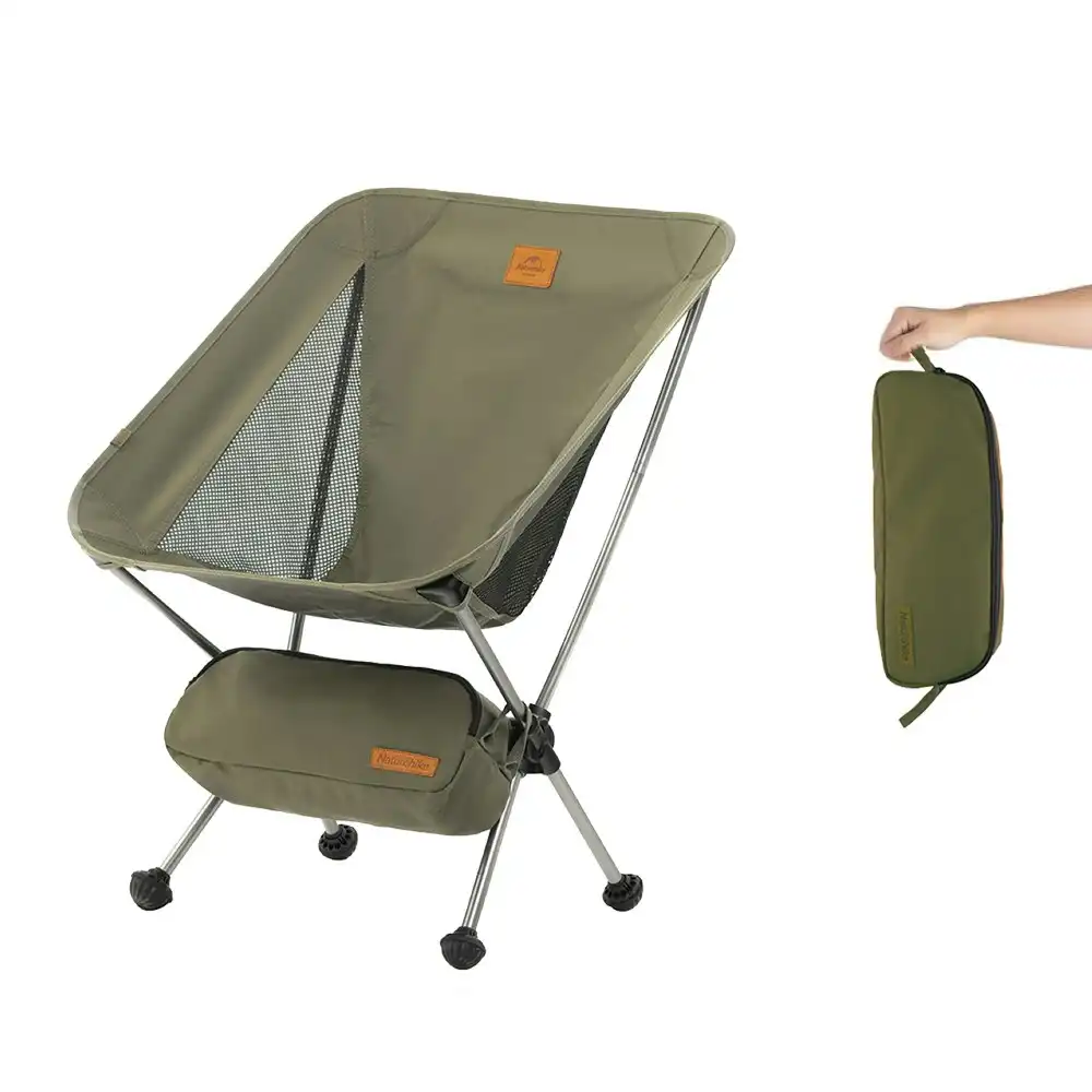 NatureHike Folding Moon Chair Outdoor Fishing Ultralight Portable Camping Chair Regular - Army Green