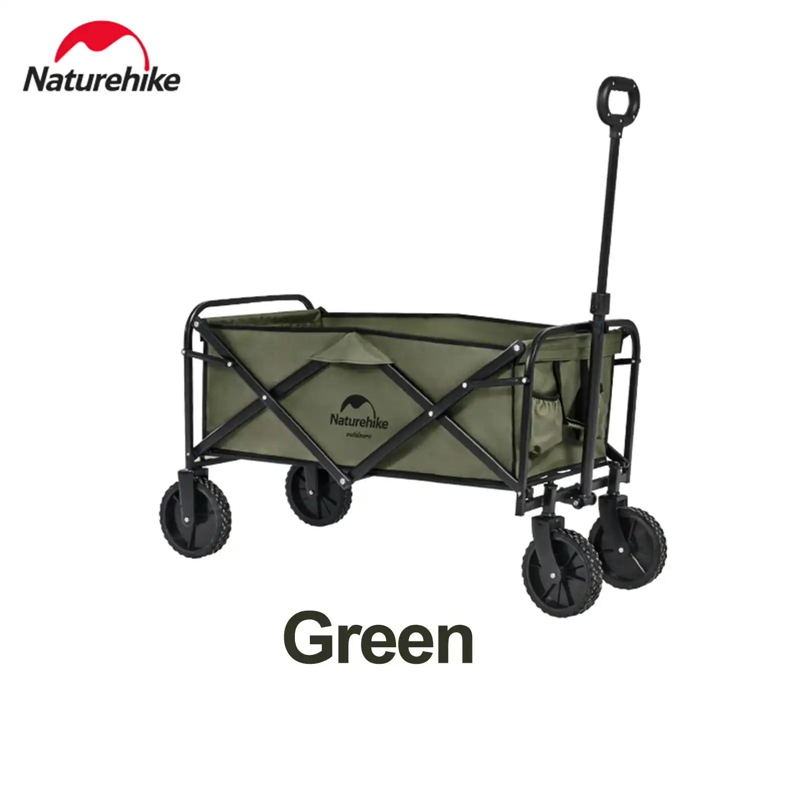NatureHike Outdoor 90L Folding Wagon Camping Hiking Cart Garden Patio Cart - Green