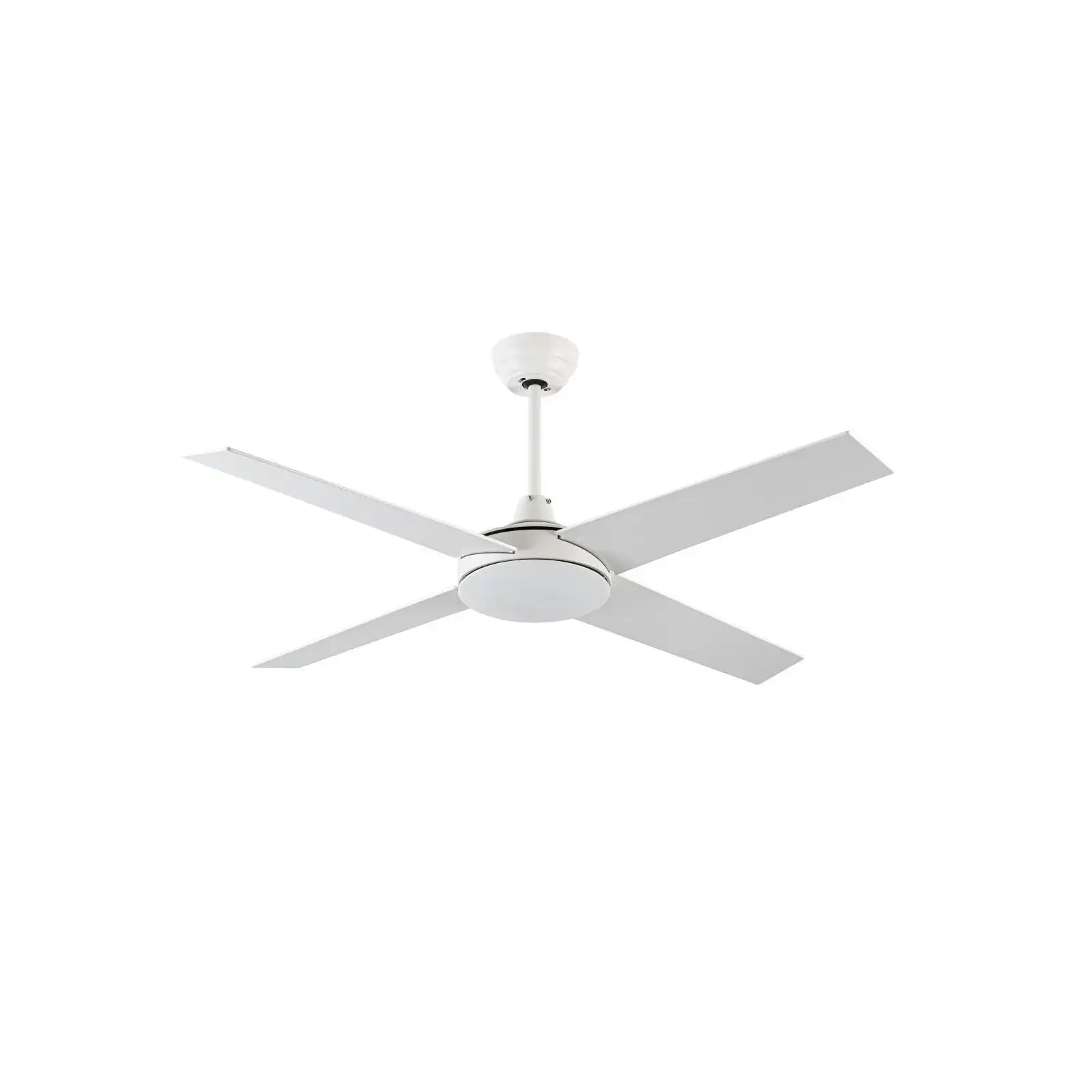 Viviendo 52 Inch 4 Blade Ceiling Fan with 3 Speed Remote Control - White