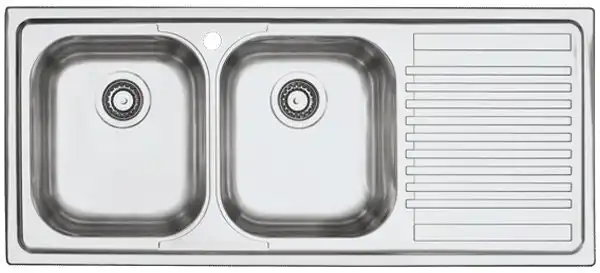 Barazza B-Fast Double Bowl Right Hand Drainer Sink