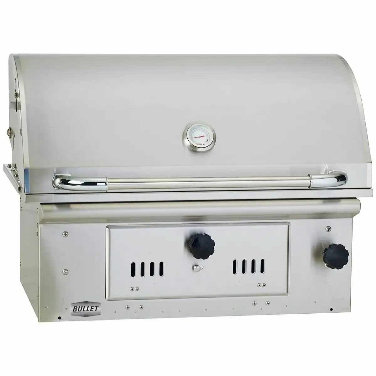 Bullet Bison Charcoal Grill Built-In BBQ