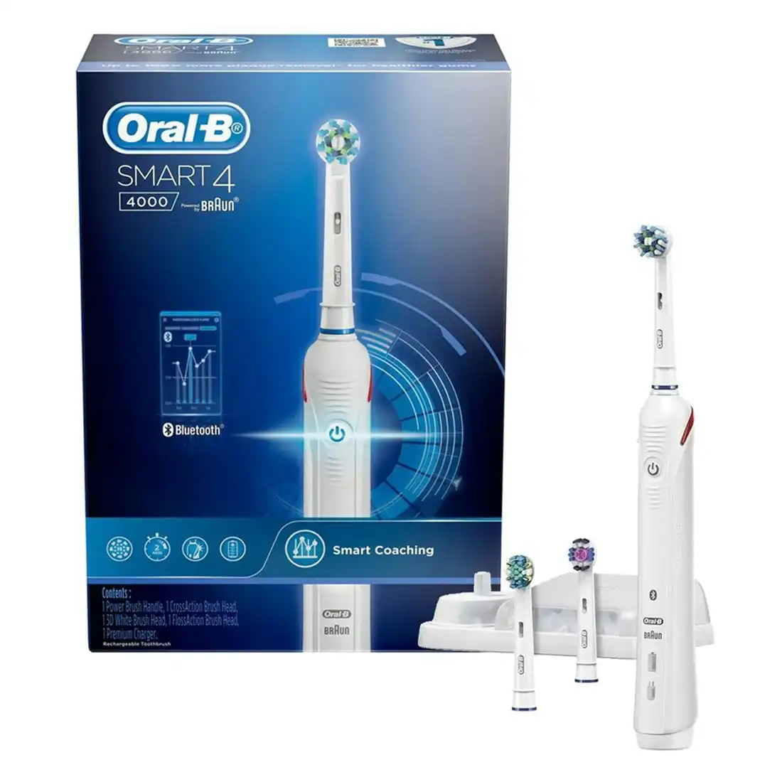 Oral-B Smart 4 4000 Electric Toothbrush - White