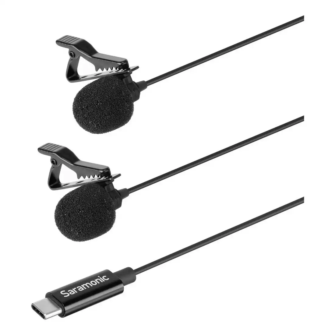 Saramonic LavMicro U3C Dual Omnidirectional Lavalier Microphones with USB Type-C Connector for Android Devices