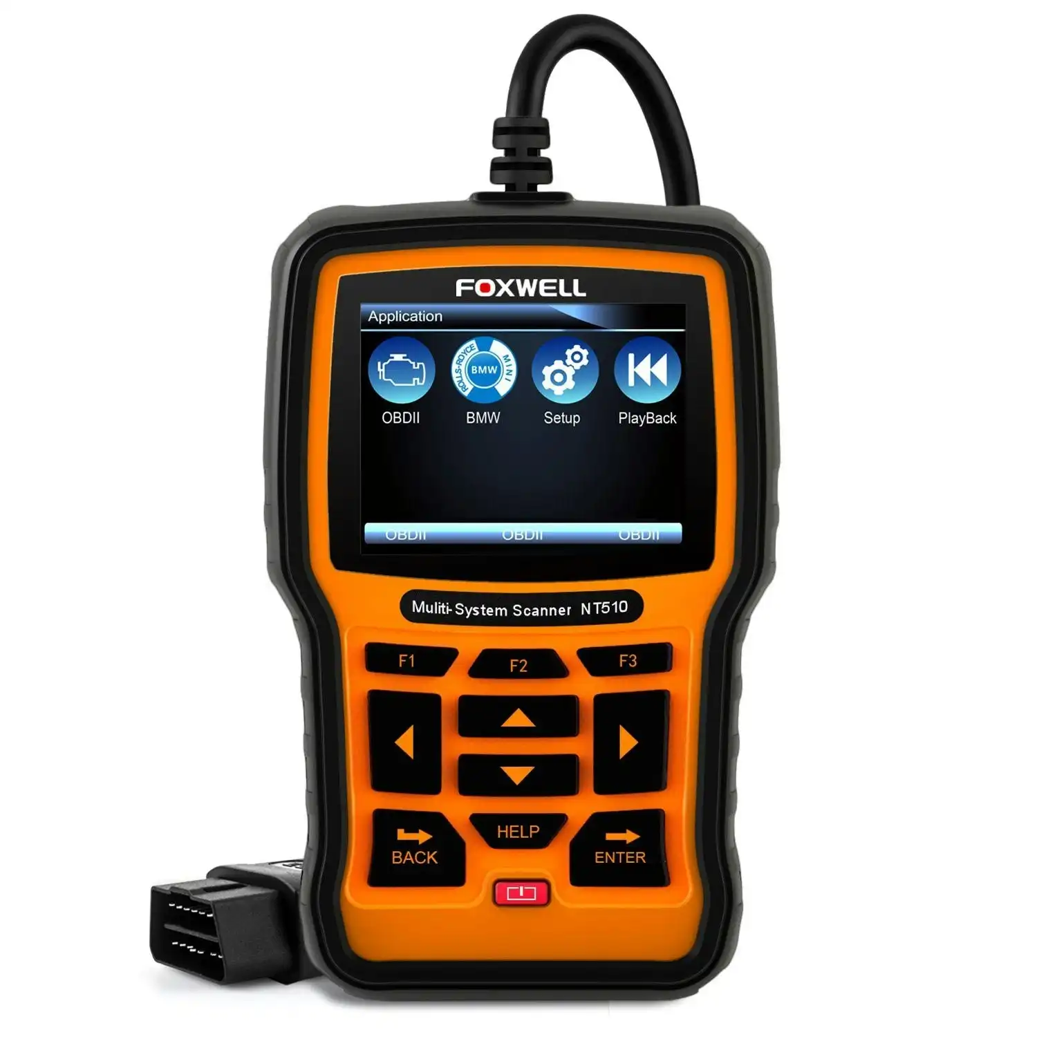 Foxwell NT510 Automotive Scanner for BMW OBD II Obd2 Code Reader, ABS/SRS/EPB/Transmission Diagnostic Scan Tools with OIL Service