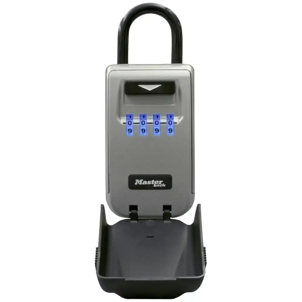 Master Lock 5424D Set Your Own Combination Portable Lock Box with Light Up Dials 6 Key Capacity