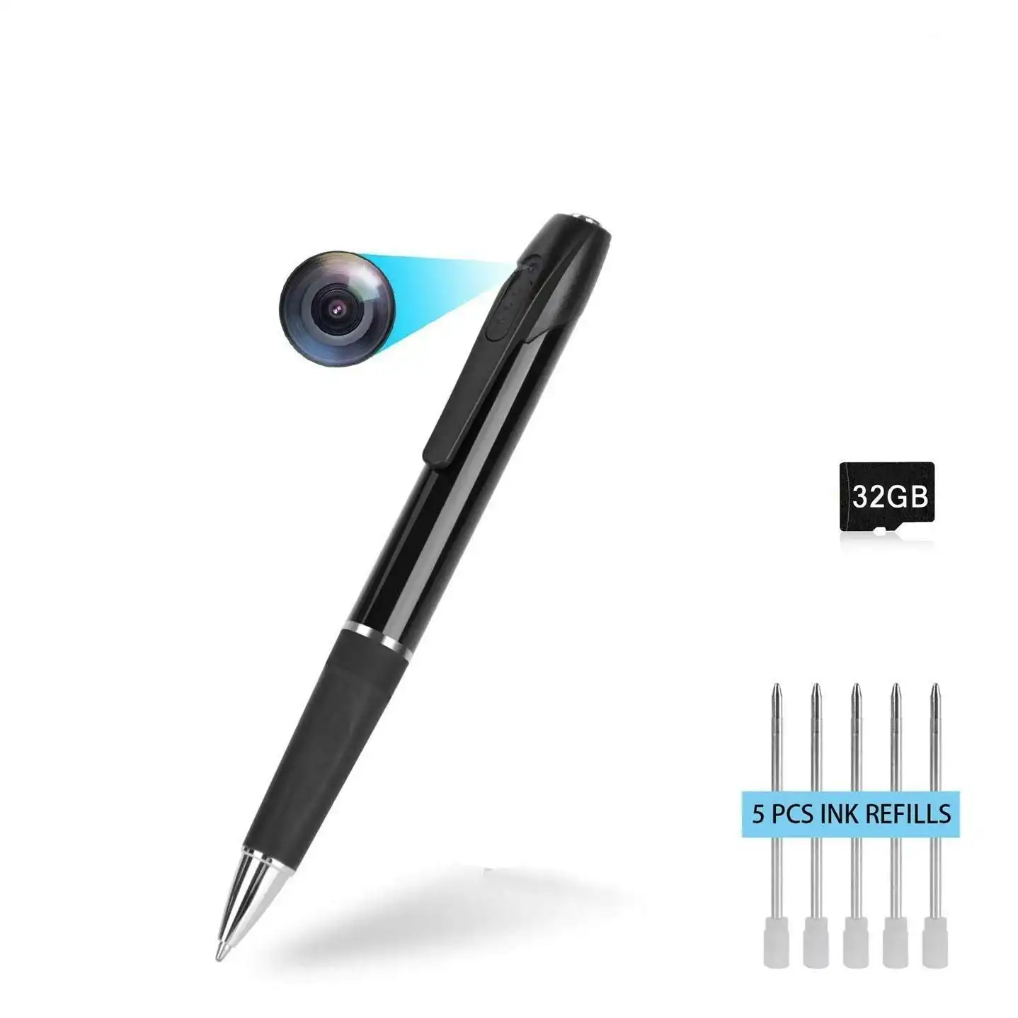 Hidden Camera - Spy Camera - Mini Spy Camera LKcare 1080p HD Spy Camera Pen 2.5 Hours Video Taking Battery Life with 32GB Memory for Business Conferen