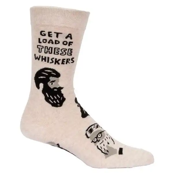 Blue Q - Get A Load Of These Whiskers Mens Crew Socks