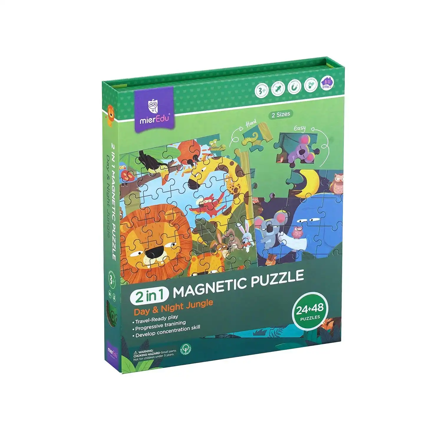 2 in 1 Travel Magnetic Puzzle - Forest