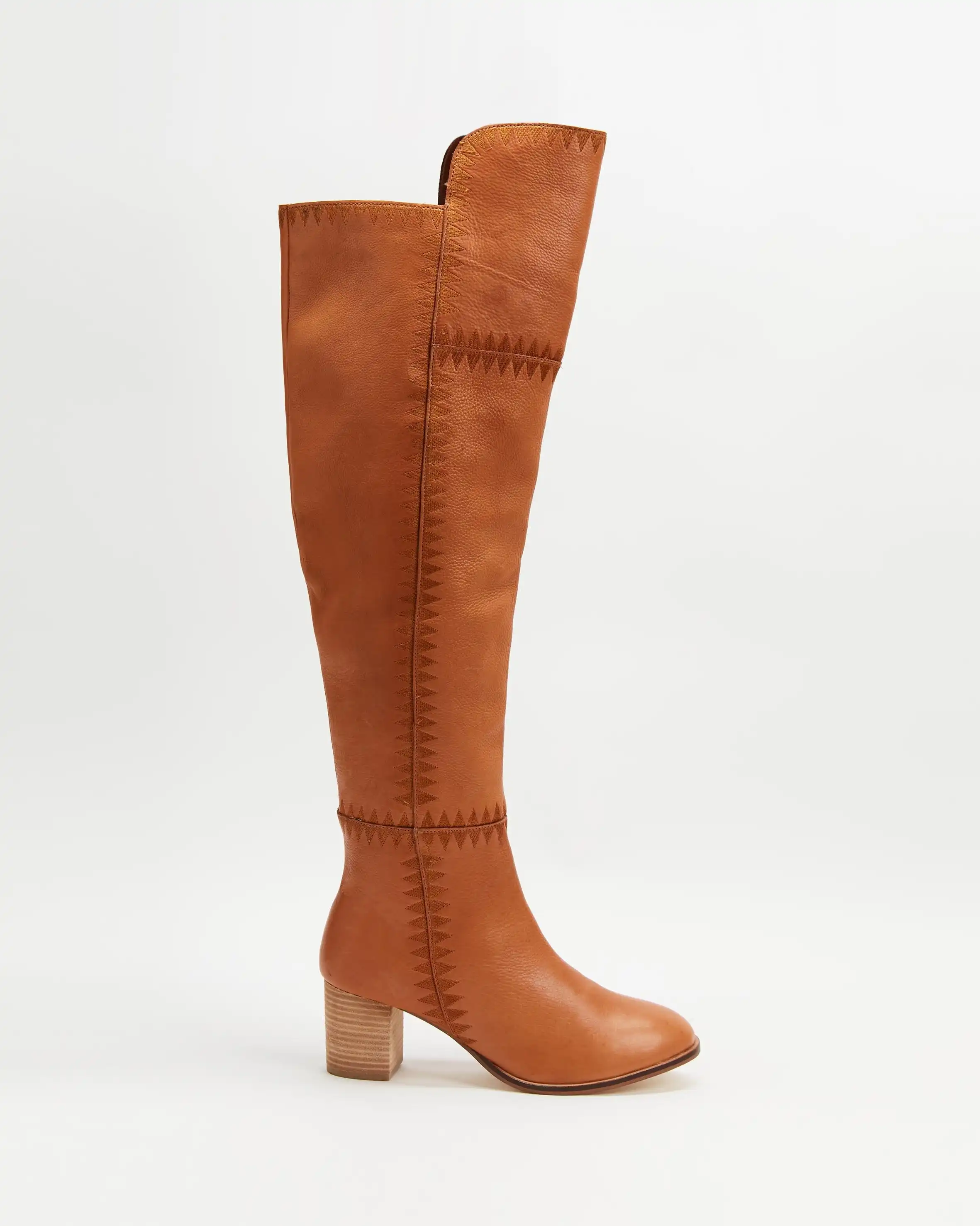 Marlee Knee High Boot Leather Tan
