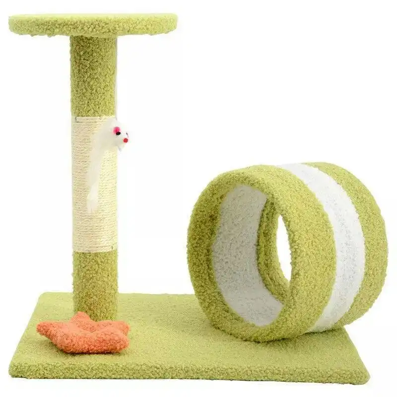Cactus Cat Tree Scratching Post Tower With Hammock Cats Scratcher Pole Gym House