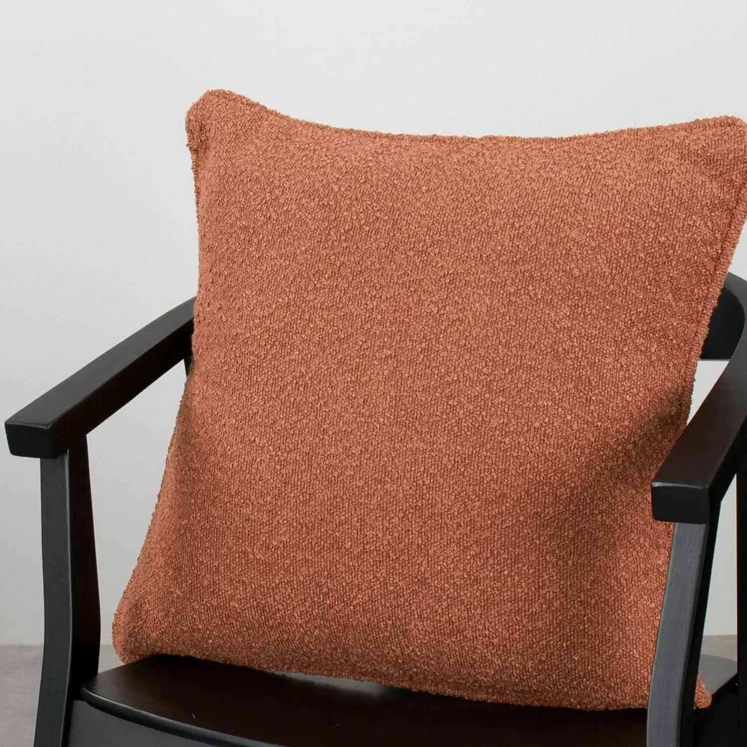 Boucle Square Cushion - Ruby