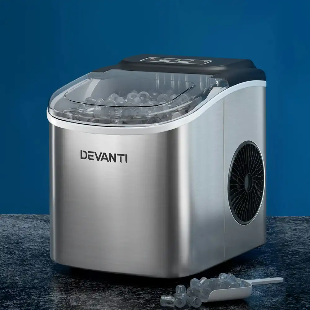 Devanti 12kg Ice Maker Machine w/Self Cleaning White
