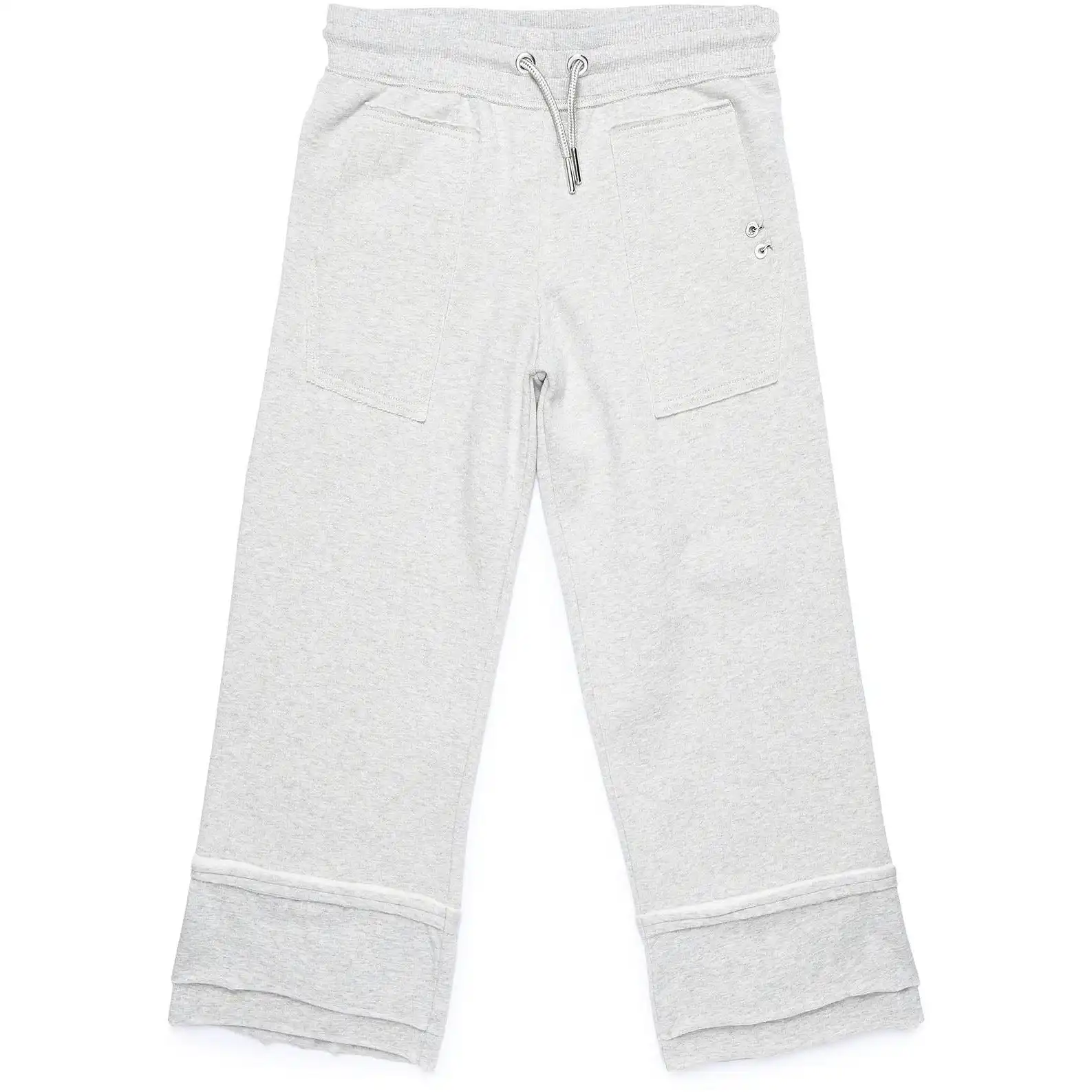 Diesel Girls Grey Joggers with Stitching Design