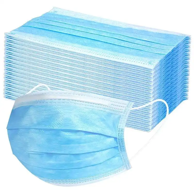 2 x 50 Pack 3 Ply Surgical Mask - Blue