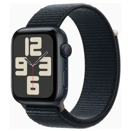Apple Watch SE 2022, MREA3 GPS 44mm Midnight Aluminium Case with Sport Loop