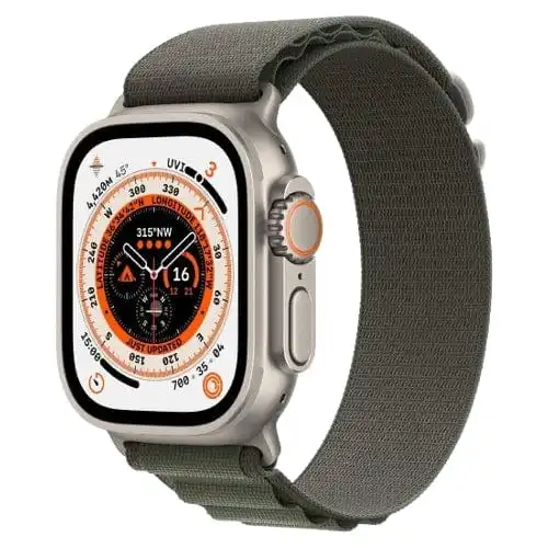 Apple Watch Ultra, GPS + Cellular 49mm Beige Titanium Case with M/L Alpine Loop (Open Box Special)